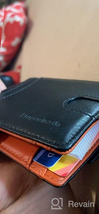 img 1 attached to 🕴️ Men's Minimalist Leather Wallet with RFID Blocking - Stylish Accessory for Enhanced Security review by Evan Burnside