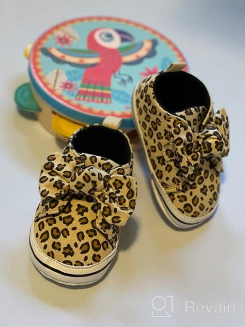 img 1 attached to Newborn Sneakers Leopard Leopard1 12_Months Girls' Shoes for Athletic review by Eric Jackson