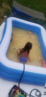 img 1 attached to Full-Sized Inflatable Swimming Pool For Family Fun - Heavy Duty Above Ground Pool For Kids, Adults, And Outdoor Backyard Pool Parties - 118” X 72” X 22” By QPAU review by Todd Amarsingh