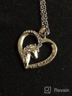 img 1 attached to 🦄 Sincere Christmas Unicorn Necklace: A Sparkling CZ Unicorn Heart Pendant for Little Girls - Perfect Unicorn First Day of School Jewelry & Birthday Party Xmas Gift for Daughter, Granddaughter, Niece review by Missy Yang