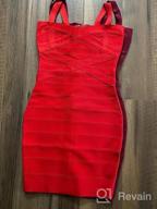 img 1 attached to Meilun Women'S Bandage Bodycon Dress - Celebrity Party Pencil Dress With Straps review by Lacey Anderson