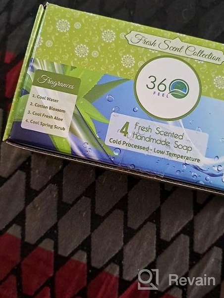 img 1 attached to 360Feel Assorted Handmade Soap Bars - Ideal Romantic 🎁 Anniversary Wedding Gift Set, Large 20 Oz (Pack of 4) review by Jemar Lorenzo
