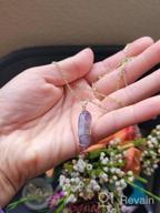 img 1 attached to Natural Quartz Stone Pendant Necklace With Healing Properties And Wire Wrap Design For Women By BOUTIQUELOVIN review by Heather Smith