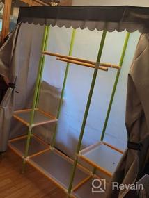 img 5 attached to Maximize Closet Space With YOUUD Portable Wardrobe Organizer – 3 Shelves, 3 Rods, Easy Assembly