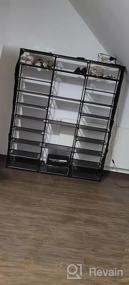img 5 attached to YOUDENOVA 7-Tier Boot Rack Storage Shelf Organizer For 42 Pairs Of Shoes, Black