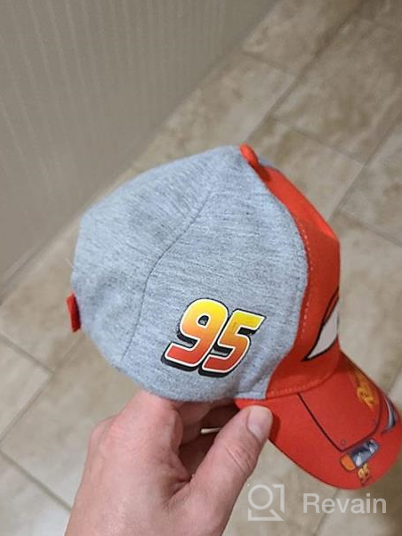 img 1 attached to Get Your Little Racer Ready with a Disney Cars Lightning McQueen Cotton Baseball Cap review by Tim Nicholas