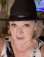 img 1 attached to Chic And Practical Ladybro Women'S Fedora Hats With Wide Brim And 3 Decor Belts review by Alex Foley