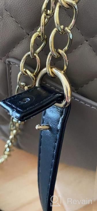 img 1 attached to Beaulegan Purse Chain Handles - Microfiber Leather - Replacement For Shoulder Bag Or Handbag 23.6 Inch Long (2 PCS/Gold) review by Jill Bethel