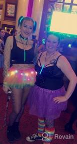 img 7 attached to LED Light Up Neon Tulle Tutu Skirt - 5 Layered Party Dance Skirt For Women