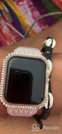img 1 attached to Sparkling Silver Surace Apple Watch Case 40mm - Series 6/5/4/3/2/1 Bling Cover with 200+ Crystal Diamonds for 38mm-44mm Sizes review by Jesus Samaddar
