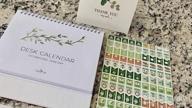 img 1 attached to 2023 Small Desk Calendar With Stickers - October 2022 To June 2024 - 6" X 8" Flip Desktop Organizer For Easy Organization - Beautiful Greenery Design review by Doug Twilights