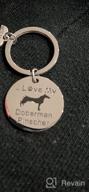 img 1 attached to 🐾 FUSTMW Doberman Pinscher Gifts - Love My Doberman Pinscher Keychain, Dog Trainer & Owner Jewelry, Animal Lover Gift, Dog Rescue review by Joe Roberts