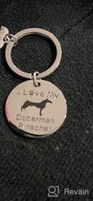 img 5 attached to 🐾 FUSTMW Doberman Pinscher Gifts - Love My Doberman Pinscher Keychain, Dog Trainer & Owner Jewelry, Animal Lover Gift, Dog Rescue