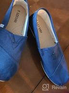img 1 attached to 🩰 Canvas Slip-on Ballet Flats: Women's Classic Casual Sneakers & Loafers review by John Naidu