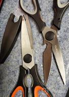 img 1 attached to Heavy Duty Kitchen Scissors - Set Of 2 Multipurpose Stainless Steel Shears For Cutting Chicken, Poultry, Fish, Meat, Herbs, And More - Dishwasher Safe - By Befano review by Christopher Kumar