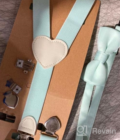 img 1 attached to 💖 YJDS Cute Heart Leather Suspenders: Stylish Boys' Accessories for a Trendy Look review by Ryan Lawrence