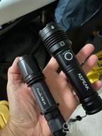 img 1 attached to KEPEAK Flashlight High Lumens Rechargeable, 10000 Lumens LED Flash Light, Tactical Handheld Flashlights Super Bright, Zoomable, 5 Modes & Mode Memory, Water Resistant For Emergency Camping Hiking review by John Galbraith