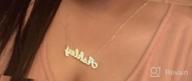 img 1 attached to Customized Ursteel Name Necklace: 14K Gold Plated Personalized Jewelry for Women and Teen Girls review by Jeremy Kakaruk