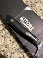img 1 attached to 7 Inch Japanese VG10 67 Layers Super Steel Santoku Knife - Kitory Damascus Warrior Series With G10 Handle & Gift Box review by Johnny Spencer