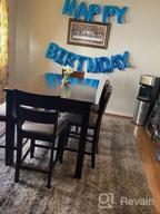 img 1 attached to Eco-Friendly Happy Birthday Balloon Banner - 16-Inch Mylar Foil Letters Sign Bunting For All Ages - Reusable Party Decorations And Supplies For Girls, Boys, And Adults review by Kevin Zamora