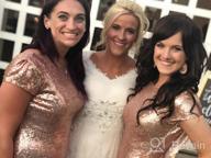 img 1 attached to Sparkle In Style With Sparkly Sequin Bridesmaid Dresses For Formal Prom Gowns! review by Yan Perng