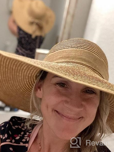 img 1 attached to Stay Stylish And Protected: Women'S Foldable Wide Brim Sun Hat For Summer Beach Days review by Charles Long