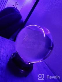 img 5 attached to Вдохновляющий кристалл Amlong Crystal Blue Crystal Ball - 150 мм с деревянной подставкой и подарочной упаковкой в ​​комплекте