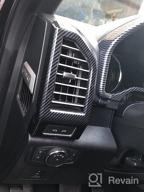img 1 attached to ABS Carbon Fiber Dash Vent Trim For Ford F150 2015-2020: Keptrim 3-Piece Air Conditioner Outlet Upgrade review by Kyle Larjin