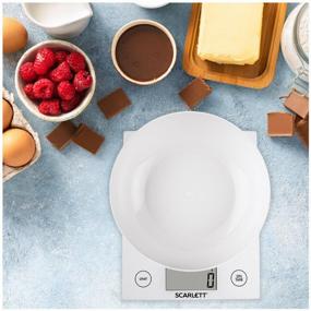 img 1 attached to 👩 White Scarlett SC-KS57B10 Kitchen Scales