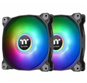 img 1 attached to Thermaltake Pure Duo 12 ARGB Sync Fan, black/RGB