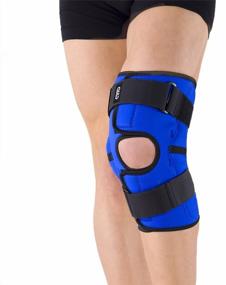 img 1 attached to ORTO Knee brace NKN 149, size XL, height 32 cm, blue/black