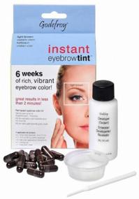 img 1 attached to Godefroy Synthetic henna eyebrow dye in capsules Instant Eyebrow Tint 15 pcs, light brown, 3 ml