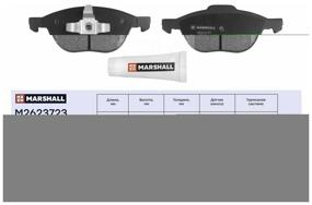 img 1 attached to Front disc brake pads Marshall M2623723 for Volvo S40, Mazda 3, Ford Focus (4 pcs.)