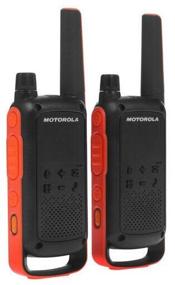 img 1 attached to 📻 Highly Versatile Motorola Talkabout T82 Radio Set in Stylish Black/Orange Finish