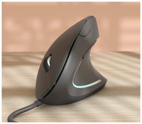 img 1 attached to Vertical mouse Trust Verto Ergonomic, black