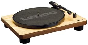 img 1 attached to 🎶 Discover the Enchanting Melodies on Lenco LS-50 Vinyl Player in Light Wood Finish