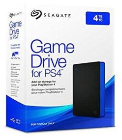 img 1 attached to Seagate External Hard Drive Game Drive for PlayStation 4 4TB (STGD4000400) Black/Blue