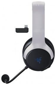 img 1 attached to Razer Kaira for PlayStation Wireless Computer Headset, White/Black