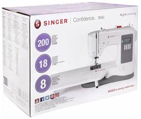 img 1 attached to 🧵 Singer Confidence 7640 Q Sewing Machine - White/Grey: The Perfect Blend of Style and Performance