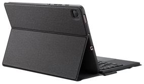 img 1 attached to Dux Ducis wireless keyboard case for Samsung Galaxy Tab S8 Plus / S7 FE / S7 Plus (Russian and English letters)