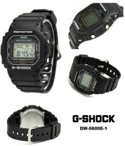 img 1 attached to CASIO G-Shock DW-5600E-1V quartz watch, alarm clock, chronograph, stopwatch, countdown timer, waterproof, display backlight, shockproof, black