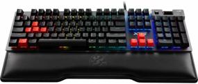 img 1 attached to 🎮 XPG SUMMONER Gaming Keyboard with Cherry MX Blue Switches, USB & Aluminum Frame – RGB Backlight, Wrist Rest, and Built-in USB Port