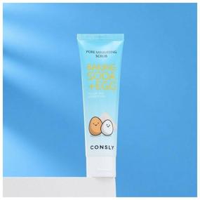 img 1 attached to Consly Scrub with soda and egg protein Baking soda & egg pore, 120 ml