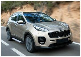 img 1 attached to Пороги на автомобиль "Silver" Rival для Hyundai Tucson III 2015-2021/Kia Sportage IV 2016-2022, 173 см, 2 шт, алюминий, F173AL.2309.2