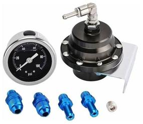 img 1 attached to Universal Car Fuel Pressure Regulator Adjustable Pressure Reducer