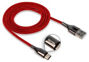 img 1 attached to Cable with fast charging, data transfer and charge indicator USB - Type-C, WALKER, WC-930, red, wire for type c, typesi cord for phones