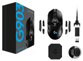 img 1 attached to Logitech G G903 Lightspeed Wireless Mouse, Black