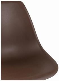 img 1 attached to STOOL GROUP Style DSW chair set, metal, 4 pcs., color: brown