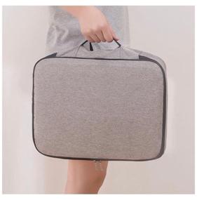 img 1 attached to Bag organizer for storing documents BURRG family travel briefcase case folder for documents with a zipper 37*27*10.5cm, gray