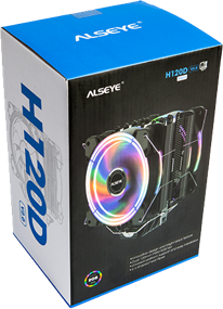 img 1 attached to CPU cooler ALSEYE H120D, black/RGB